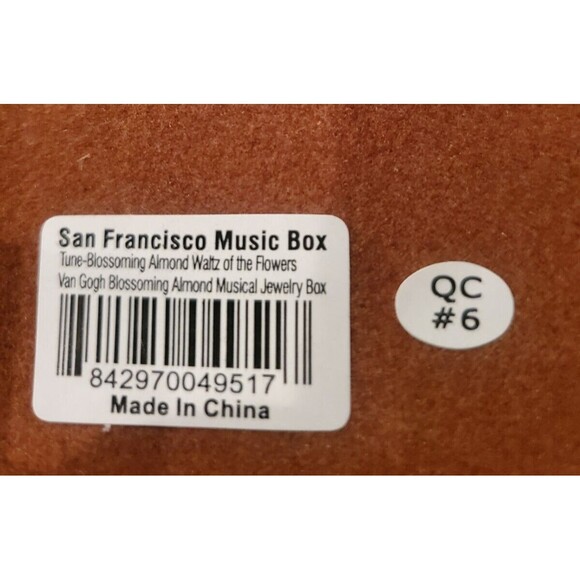 NEW IN BOX! Vintage Collectable Van Gogh San Francisco Music Box Co Jewelry Box - Picture 14 of 15